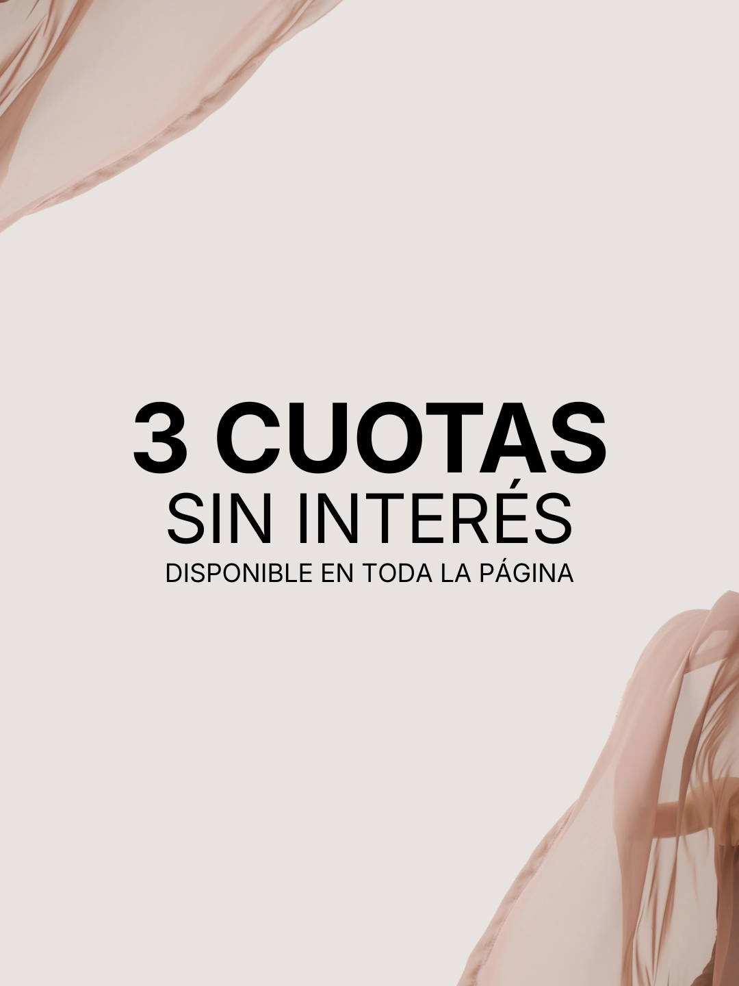 3 Cuotas sin interes en toda la pagina