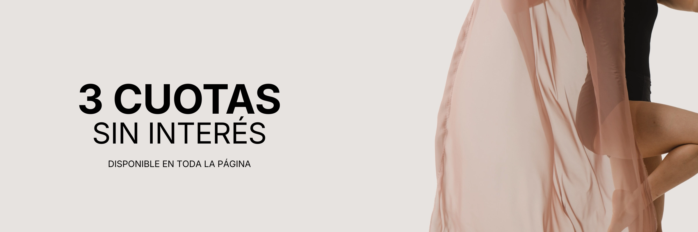 3 Cuotas sin interes en toda la pagina