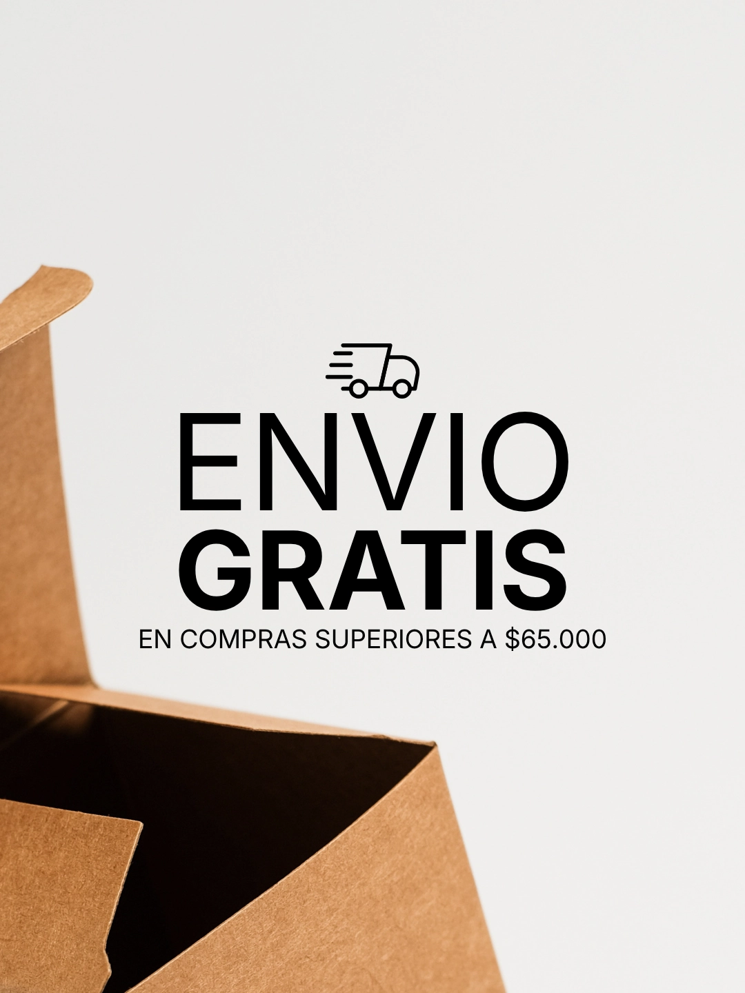 Envio gratis en compras superiores a $65000