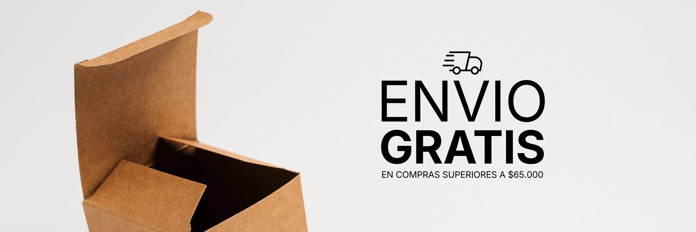 Envio gratis en compras superiores a $65000