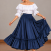 Pollera Plato Zamba Azul