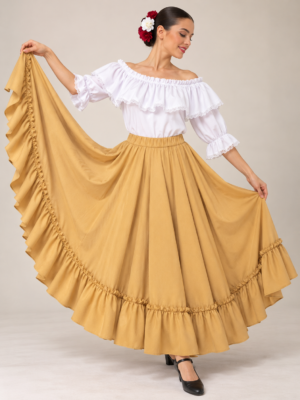 pollera-plato-zamba-beige Pollera Plato Zamba Beige